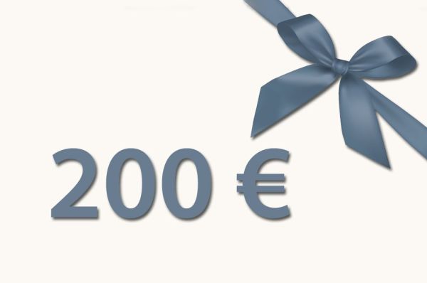 Bon cadeau d'une valeur de 200 €
